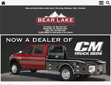 Tablet Screenshot of bearlaketrailersales.com